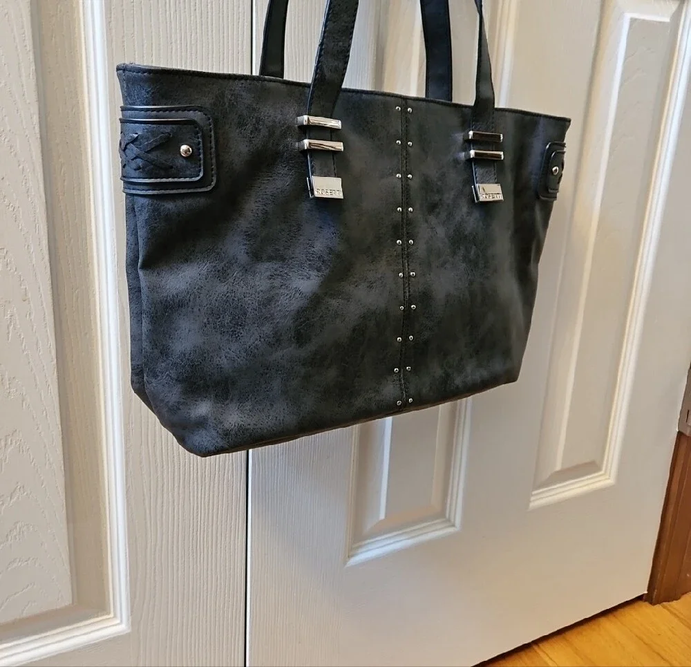 ROSETTI DARK GRAY Women's Tote Bag with Stud Detail